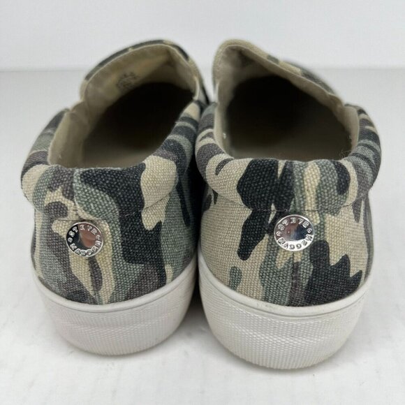 Steve Madden Womens Gills Camo Platform Fabric Size 7.5M Slip-On Sneakers - Picture 5 of 10